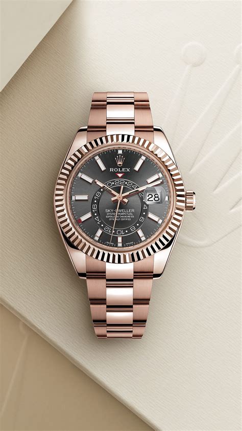 rolex sky dweller everose gold for sale|Rolex day date reference 228235.